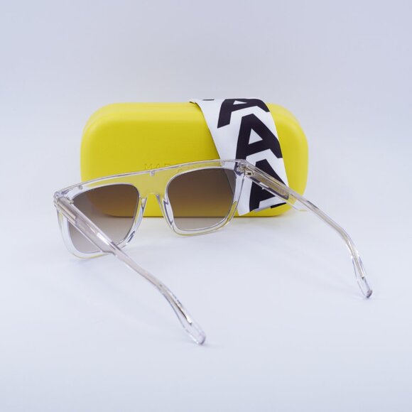 Marc Jacobs MARC 586/S 0900 HA Square Sunglasses - Transparent\Dark Brown - Picture 10 of 10